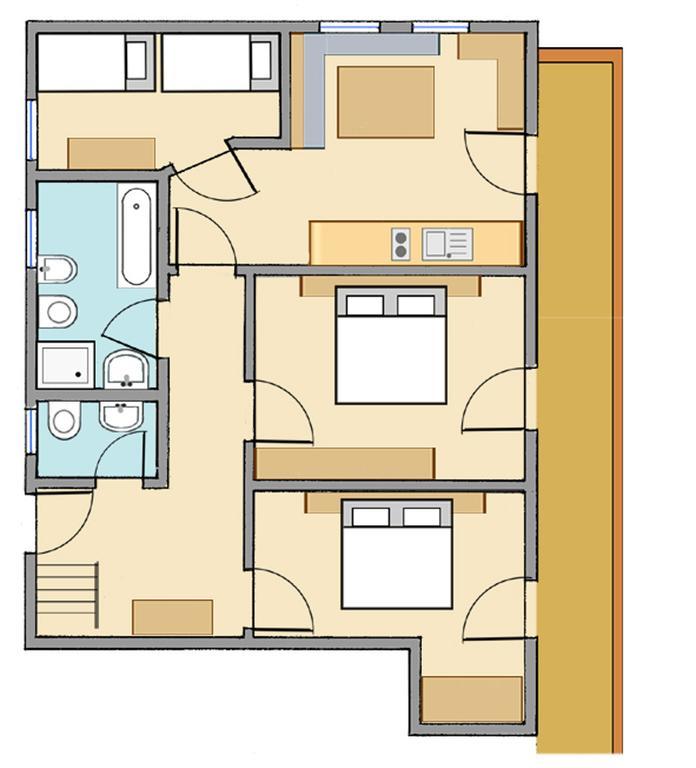 Feichterhof Villa Rio Bianco/Weissenbach Kamer foto